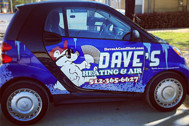 Dave's Heating & Air smart car